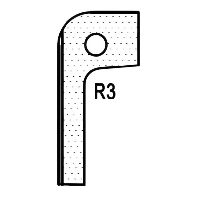 Радиусный нож для 1473222212 ROTIS T20302 744.T20302