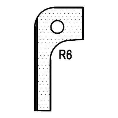 Радиусный нож для 1473222212 ROTIS T20308 R6 744.T20308