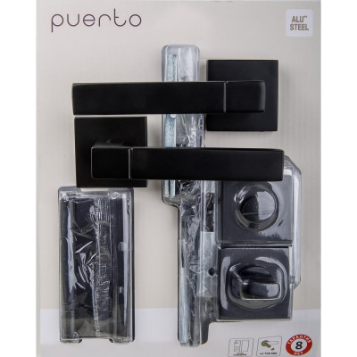 Комплект дверной фурнитуры PUERTO SET 521-03 2070PL 2S Black