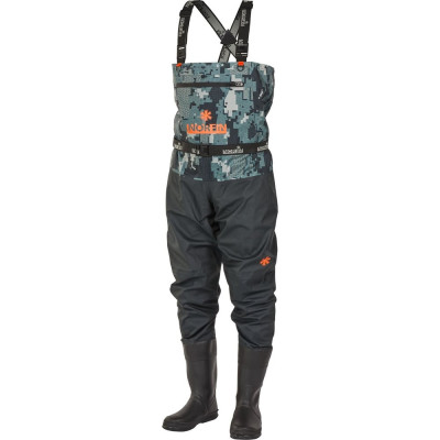 Забродный полукомбинезон Norfin PILOT CAMO BOOTFOOT 83400-41-S