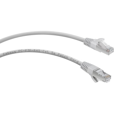 Cabeus Патч-корд F/UTP, категория 5е, 2xRJ45/8p8c, экранированный, серый, PVC, 0.5м PC-FTP-RJ45-Cat.5e-0.5m