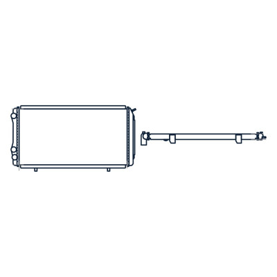 Радиатор охлаждения двигателя Citroen Jumper I 94-, Fiat Ducato II +Елабуга 94-, Peugeot Boxer MARSHALL M4991004