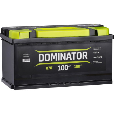 Аккумулятор Dominator 6 СТ 100 Ач 0 LR 870 А ССА 600120060