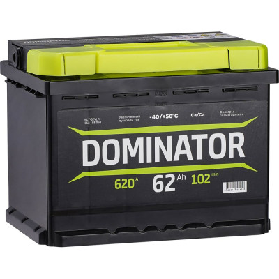 Аккумулятор Dominator 6 СТ 62 Ач 0 LR 620 А ССА 562108060