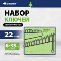 Комбинированных набор ключей СИБРТЕХ 15479