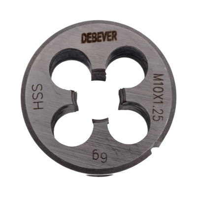 Круглая плашка Debever Machining Solutions MF10х1.25, HSS, DIN 223, 6g DB-4010125