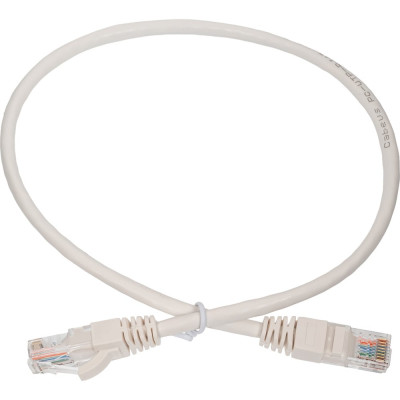 Неэкранированный патч-корд Cabeus U/UTP, категория 5е, 2xRJ45/8p8c, белый, PVC, 0.5м PC-UTP-RJ45-Cat.5e-0.5m-WH