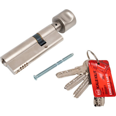 Цилиндровый механизм с вертушкой KALE KILIT 164 OBS SCE/91, 55x10x26 мм, никель, 5 кл. 45269