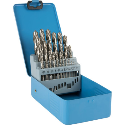 Набор сверл спиральных по металлу 1-13 мм, HSS, DIN 338, 25 шт DeBever Machining Solutions DB-DG25