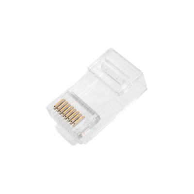 Универсальный коннектор RJ-45 под витую пару Cabeus категория 6, (для одножильного и многожильного кабеля), для проводников с толщиной по изоляции до 1,05 м 100 шт 8P8C-C6-TWP
