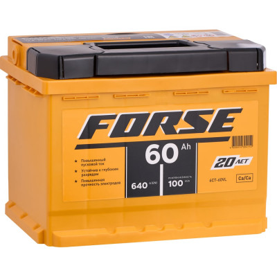 Аккумулятор Forse 6ст 60 VL 1, 640 А EN, 560107050