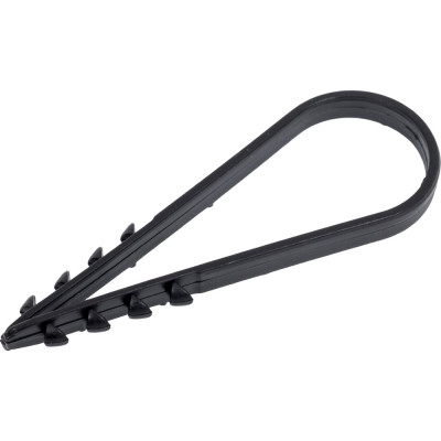 Дюбель-хомут ТРИЗАМ 19-25, черный, нейлон, 100 шт. TRZ0291