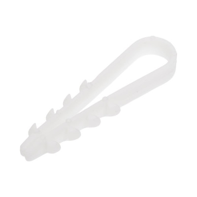 Дюбель-хомут ТРИЗАМ 5-10, белый, нейлон, 100 шт. TRZ0276