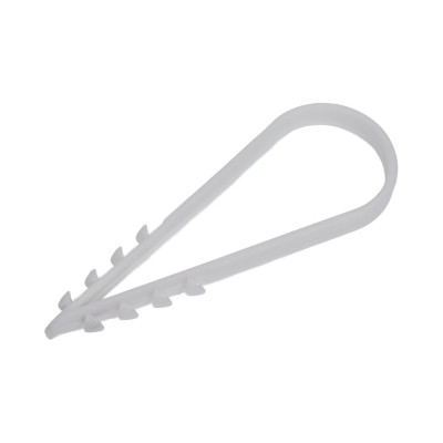 Дюбель-хомут ТРИЗАМ 19-25, белый, нейлон, 25 шт. TRZ0280