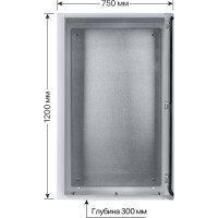 Щит с монтажной панелью TDM ELECTRIC щмп-6-0 (1200x750x300) ip54 народный эконом SQ0905-3413