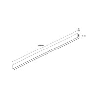 Низковольтный шинопровод Novotech 1м FLUM 135153