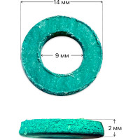 Набор прокладок из безасбестового паронита Профитт 3/8", 9x14x2 мм - 100 шт. 2228043