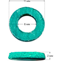 Набор прокладок из безасбестового паронита Профитт 1/4", 6x11x2 мм - 100 шт. 2228036
