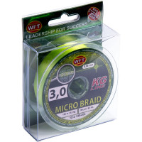 Плетеная леска WFT KG MICRO BRAID Chartreuse 150/0040 1D-C-345-004