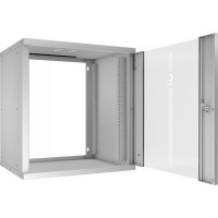 Телекоммуникационный настенный разобранный шкаф Cabeus 19" 15U цвет серый SH-05F-15U60/60-R