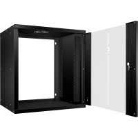 Телекоммуникационный настенный шкаф Cabeus 19" 12U, серия LIGHT разборный, цвет черный WSC-05D-12U55/45-BK