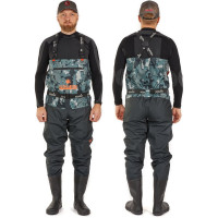Забродный полукомбинезон с сапогами Norfin PILOT CAMO BOOTFOOT р.44-L-S 83400-44-L-S