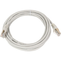 Экранированный патч-корд Cabeus F/UTP, категория 5е, 2xRJ45/8p8c, серый, PVC, 3м PC-FTP-RJ45-Cat.5e-3m