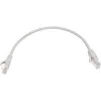 Неэкранированный патч-корд Cabeus U/UTP, категория 5е, 2xRJ45/8p8c, серый, PVC, 0.3м PC-UTP-RJ45-Cat.5e-0.3m