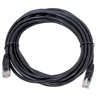 Неэкранированный патч-корд Cabeus U/UTP, категория 5е, 2xRJ45/8p8c, черный, PVC, 5м PC-UTP-RJ45-Cat.5e-5m-BK