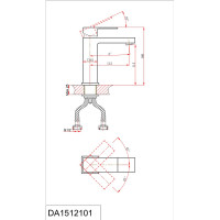 Смеситель для раковины DQ Bayern.Liszt DA1512105