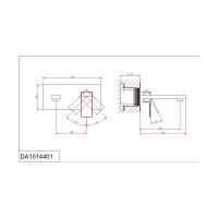Смеситель для раковины D&K Bayern.Liszt встраиваемый, настенный DA1514405