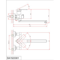 Смеситель для ванны D&K Bayern.Furth DA1523305