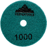 Круг алмазный гибкий шлифовальный "Черепашка" для мрамора 100 мм, сухое шлифование, Р1000 vertextools 13-100-1000