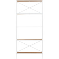 Стеллаж GreenWeen KARIN-800, белый каркас, полки ЛДСП Робиния, 1750x800x300 GW-KARIN-800-W-L-R