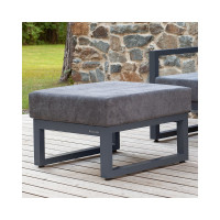 Пуф GreenWeen CAPRI 700x670x450, c подушкой, серый, алюминий GW-PUF-CAPRI-G