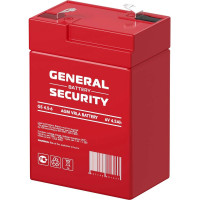 Аккумуляторная батарея General Security GS4.5-6 6В, 4.5 Ач УТ-00001382