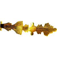 Крючок для штор Левша L.Baskerville Leaf 33 mm LB-136 золото У2-6309.З