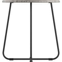 Стол журнальный Мебелик BeautyStyle 14 серый шпат/черный 8461