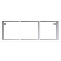 Стеллаж Гуд ЛАКК Фора 3 полки, 112x42x38, белый S00012