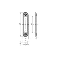 Ручка для раздвижных дверей ARMADILLO SH.CL152.010 (SH010/CL) BB-17 коричневая бронза 33759