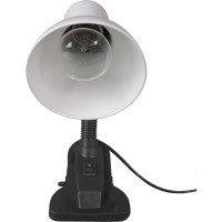 Настольный светильник GLANZEN Е27 на прищепке белый DL-0001-40-C-white КА-00008680