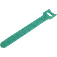 Хомут для кабеля Cabeus липучка с мягкой застежкой, 135x14 мм, зеленый, 10 шт. CLAMP-135-GN