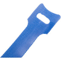Хомут для кабеля Cabeus липучка с мягкой застежкой, 135x14 мм, синий, 10 шт. CLAMP-135-BL