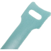 Хомут для кабеля Cabeus липучка с мягкой застежкой, 125x14 мм, зеленый, 10 шт. CLAMP-125-GN