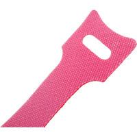 Хомут для кабеля Cabeus липучка с мягкой застежкой, 150x14 мм, красный, 10 шт. CLAMP-150-RD