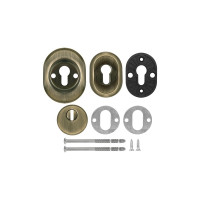 Броненакладка FUARO DEF.CRE/OV-set.9726 (DEF 9726) M6x90 врезная с чашкой AB-6 зелёная бронза 38799