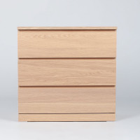 Комод Гуд ЛАКК Варма, 3 ящика, 80x78x40, шпон дуб, беленый S00227
