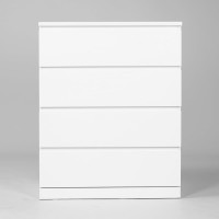 Комод Гуд ЛАКК Варма, 4 ящика, 80x100x40, белый S00234