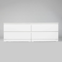 Комод Гуд ЛАКК Варма, 4 выдвижных ящика, 160x54x40, белый S00265