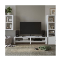 ТВ-тумба Гуд ЛАКК Энкель 2 полки, 160x37x38, белый S00159